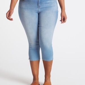 1822 Denim Light Blue Ankle Jeans